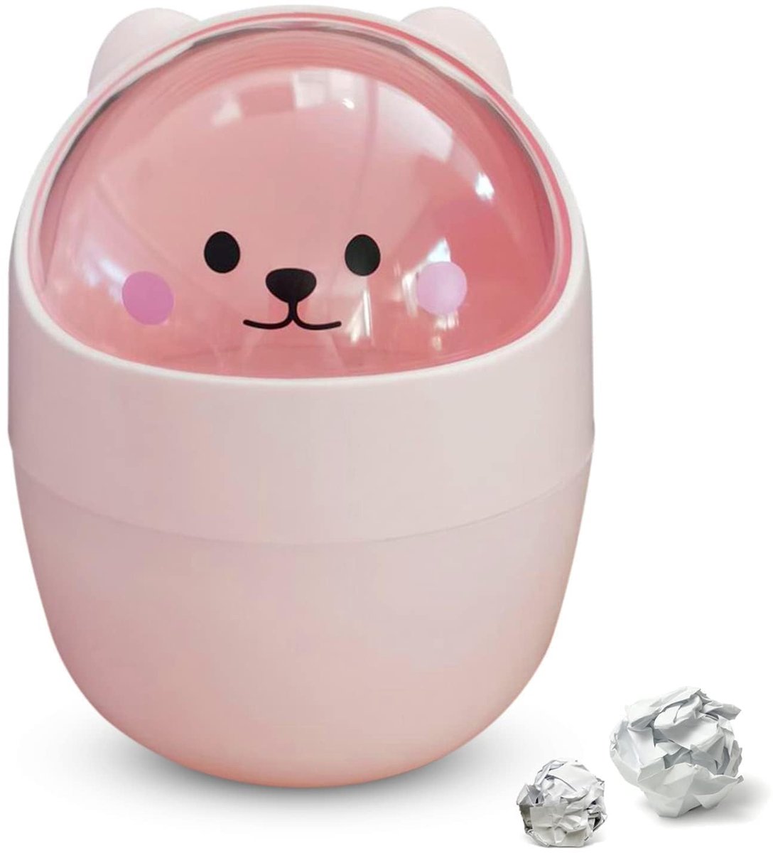 Dailygoods - Mini Prullenbak Bureau met Dekkende Cartoon - 15.5x11cm
