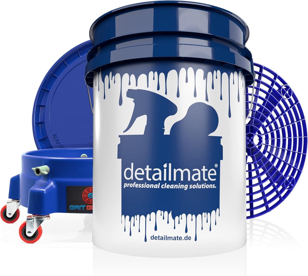 Wasemmer Set - Auto Poets Set - Voertuig Onderhoud - Krasvrij Wassen - 20 Liter - Grijs