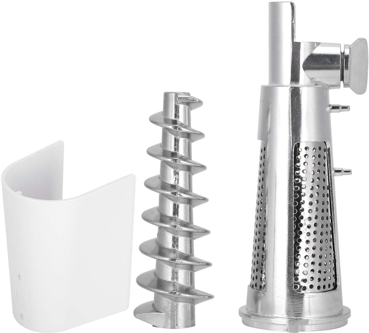 Dailygoods- Vleesmolen Accessoires - Filterhuls - Schroefas - Keerschot - Aluminiumlegering - Voor Sapcentrifuge