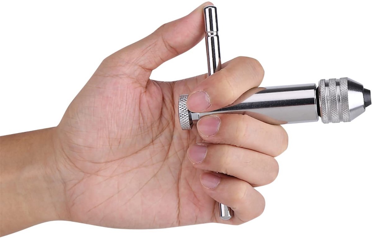 Dailygoods- Kraanmoersleutel T-Handgreep - Verstelbaar - Ratelsleutel - Hoogwaardige Legering - Roest- en Corrosiebestendig - M5-M12 Afmetingen - Kraanwrench