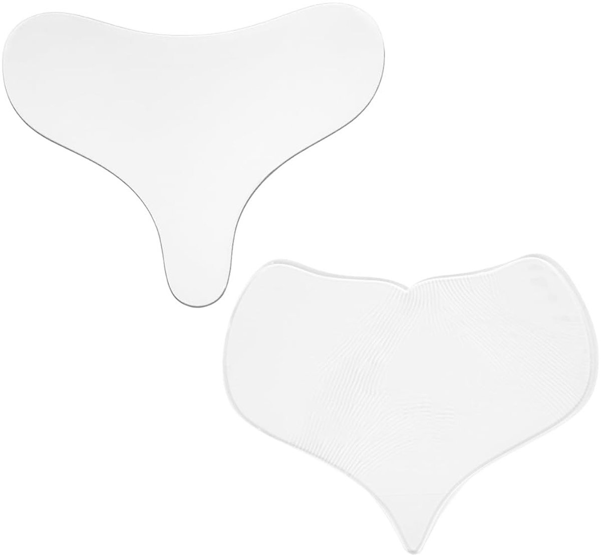 Dailygoods- Anti-rimpelpleisters Set van 2 - Herbruikbare Siliconen Pads - Borstpatches - Anti-rimpel Décolleté - Comfortabele Huidbescherming - Onzichtbaar en Wasbaar