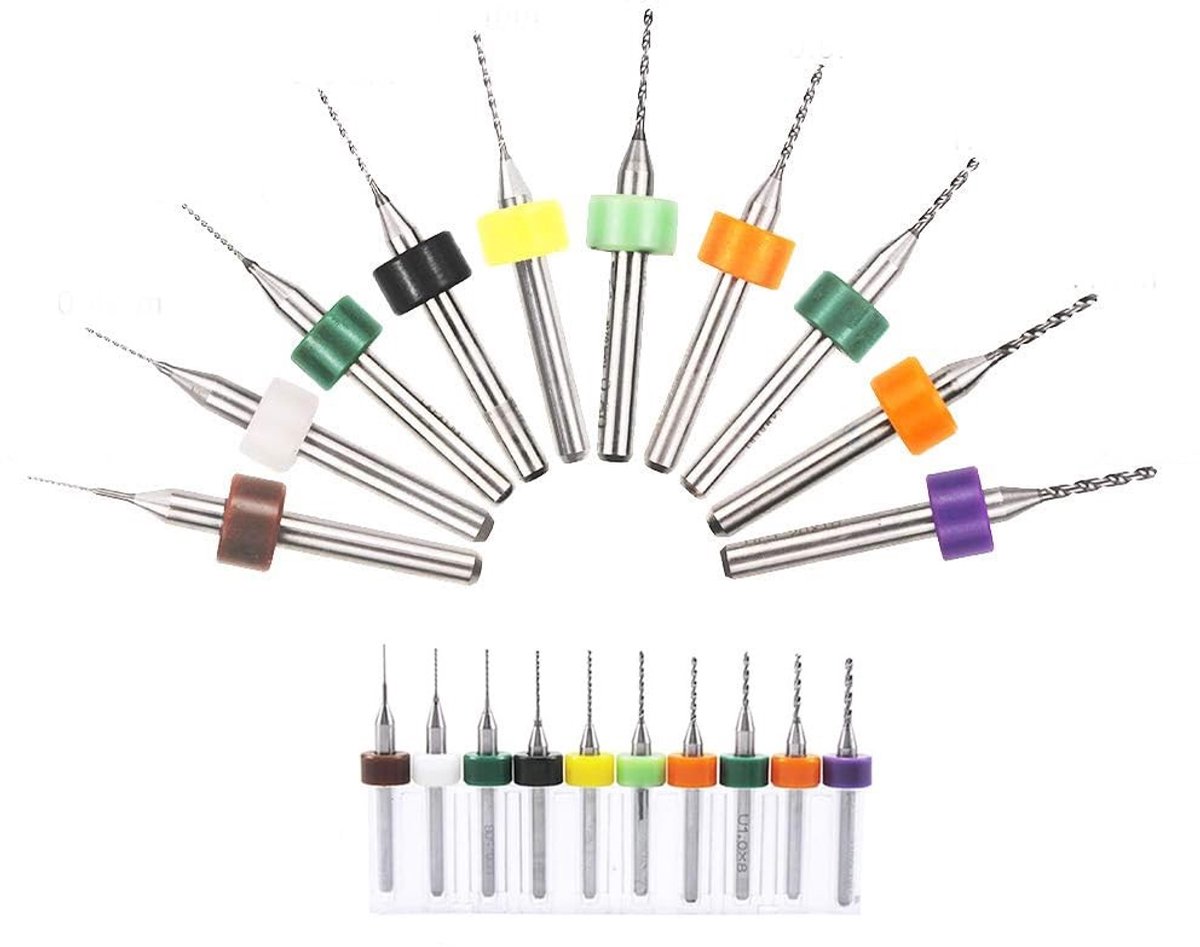 Dailygoods- Spiraalboorset 50 Stuks - Microboor 0,3 mm/1,2 mm - Wolfraamstaal - Schokbestendig - Precisieboorgereedschap - Hoge slijtvastheid - Boorgereedschap