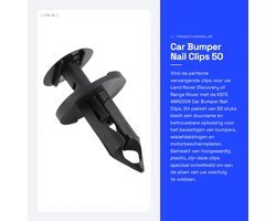Dailygoods- Bumper Clips - Vervangingsonderdelen ANR2224 - Set van 50 - Geschikt voor Land Rover Discovery/Rangerover - Hoogwaardige kunststof - Eenvoudig te installeren - Clipset