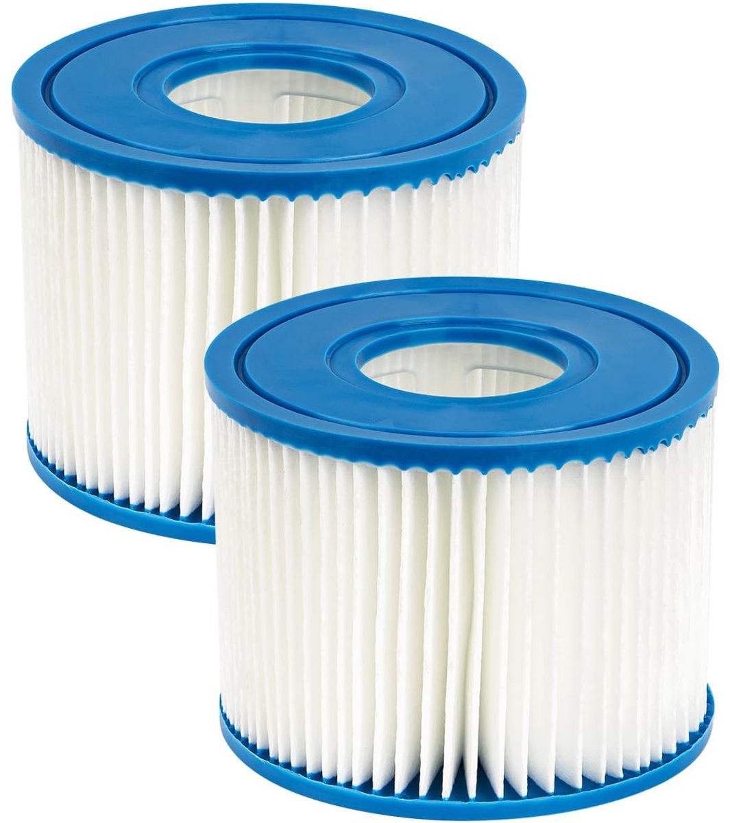 Dailygoods – Zwembadfilter – Cartridge voor Intex PureSpa – 2 stuks – 108 mm diameter – Vuilverwijdering – Geschikt voor zwembaden – Waterfilter