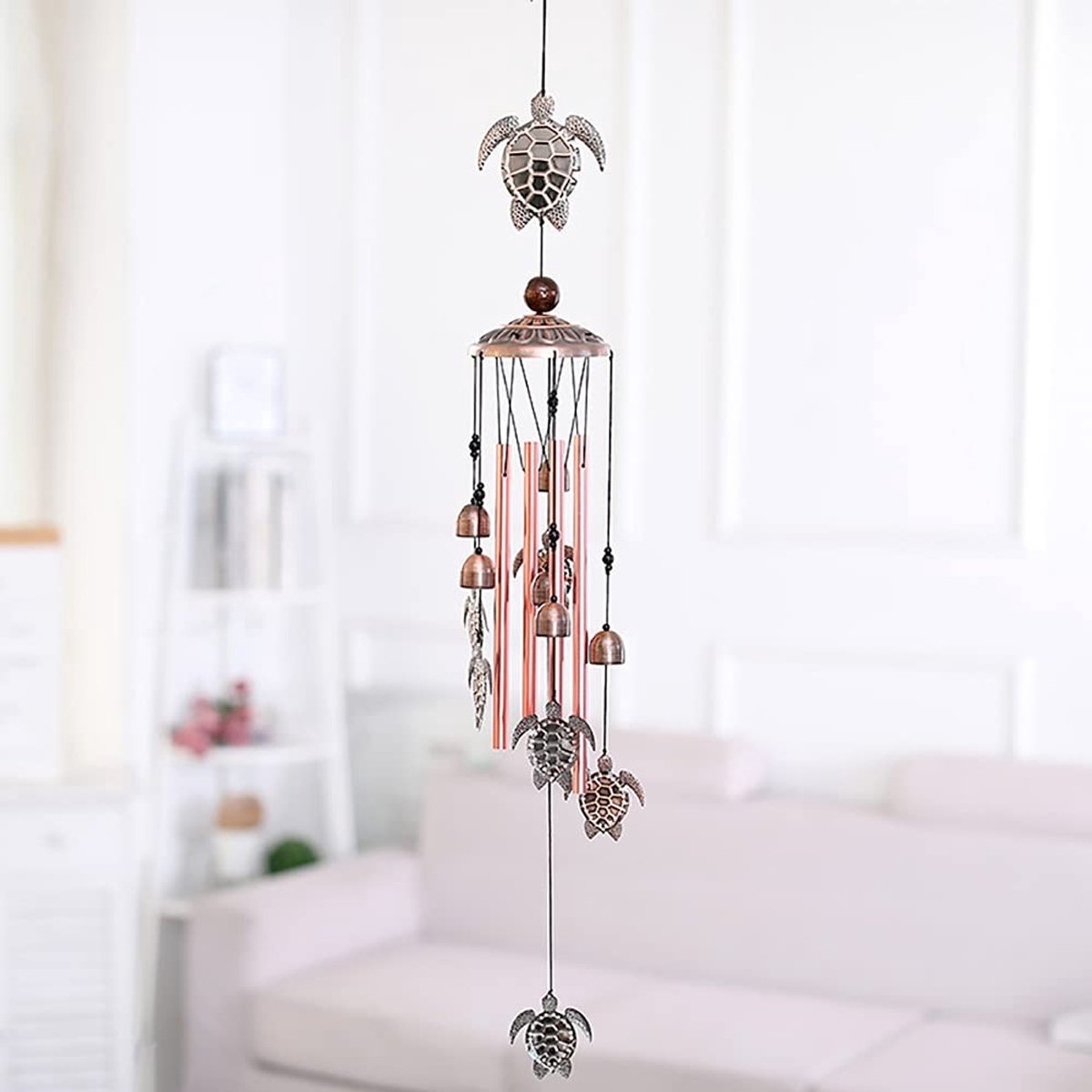 Dailygoods- Windklokken Prachtige Geluiden - Tuin Decoratie voor Buiten - Schildpad Windgong - Tuin Decoratie - Tuin Patio Decoraties - Natuurlijke Muziek - Tuindecoratie