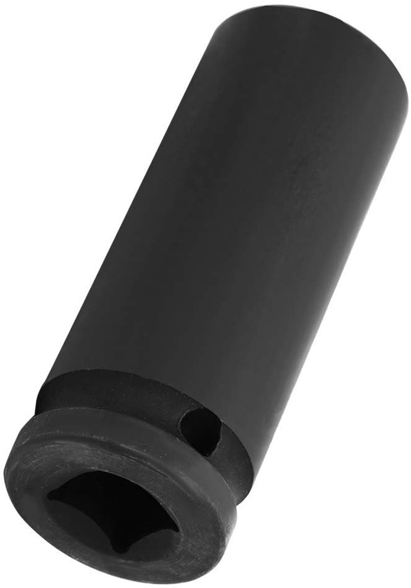 Dailygoods- Slagdop 1/2 Inch Aandrijving - Diepe Slagdop - 6-punts - Staal - 21/22/24 mm - Roestpreventie - Schokbestendig - Impact Socket