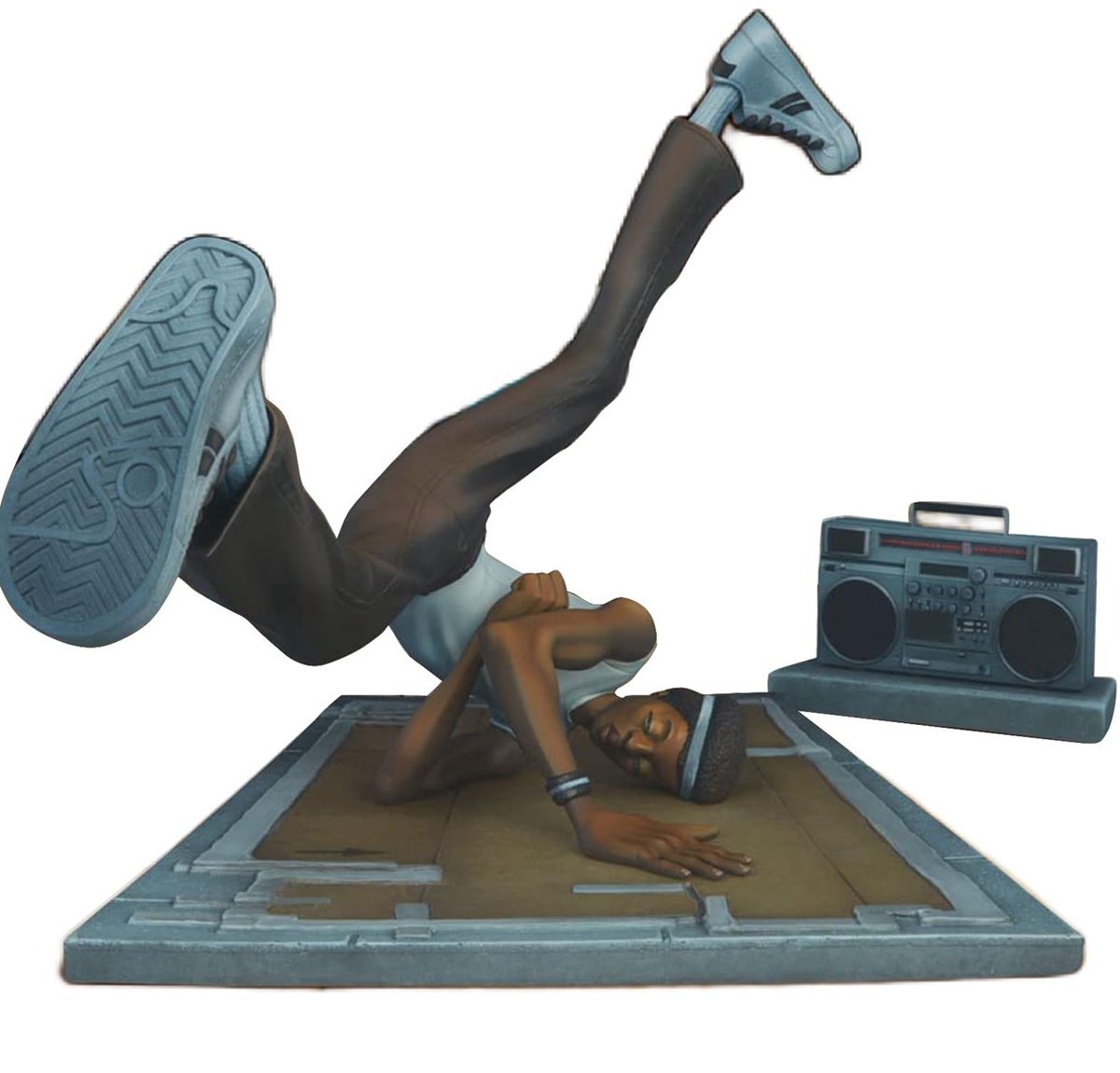 Dailygoods - Hip Hop Figuur Model Ornament - Hip Hop Sculptuur - Uniek Beeldje - 20 x 12 x 12 cm - Graffiti Artiest - Perfect voor Elke Hip Hop Fan