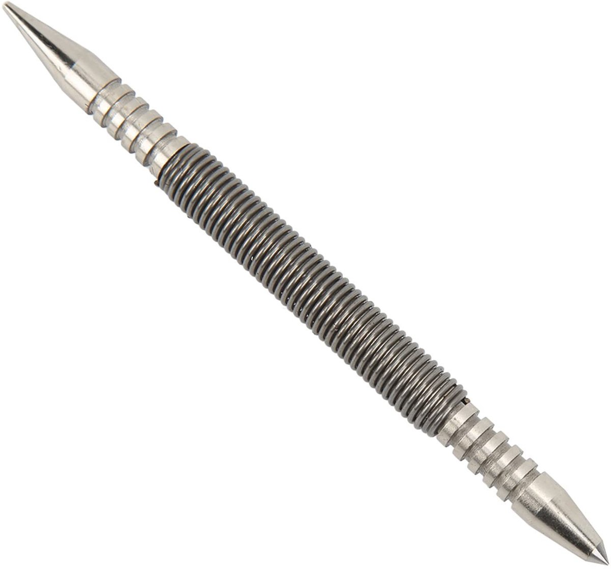 Dailygoods- Veerspijker Dubbele Kop - 3500PSI Slagkracht - Koolstofstaal - Centerpons - Veerwerking - Compact Ontwerp