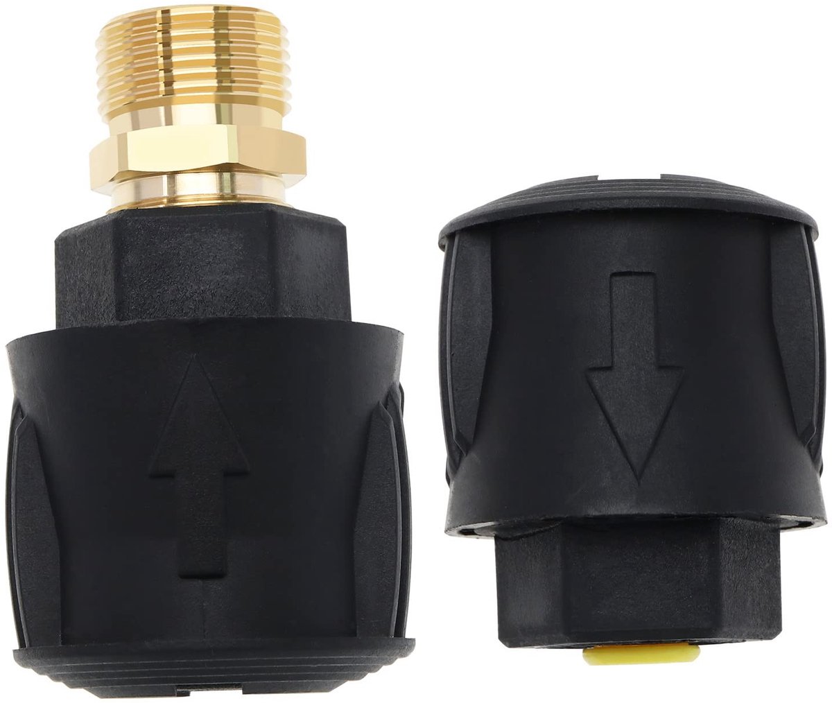 Dailygoods - Hogedruk Snelkoppeling - Vervangset voor Karcher - Duurzaam kunststof - Slangadapter - Gemakkelijk te installeren - Geschikt voor hogedru...