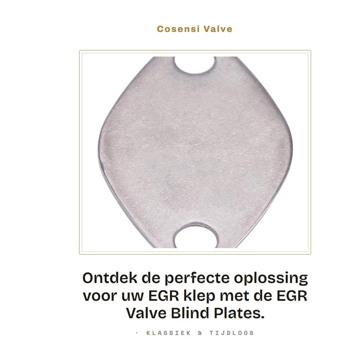 Dailygoods- EGR Ventiel Afdichting - Roestvrij Stalen Blindplaten - Slijtvast - Verouderingsbestendig - Geschikt voor E53/E38/E39/E46/X5 - Tevredenheidsgarantie - Afsluitplaat
