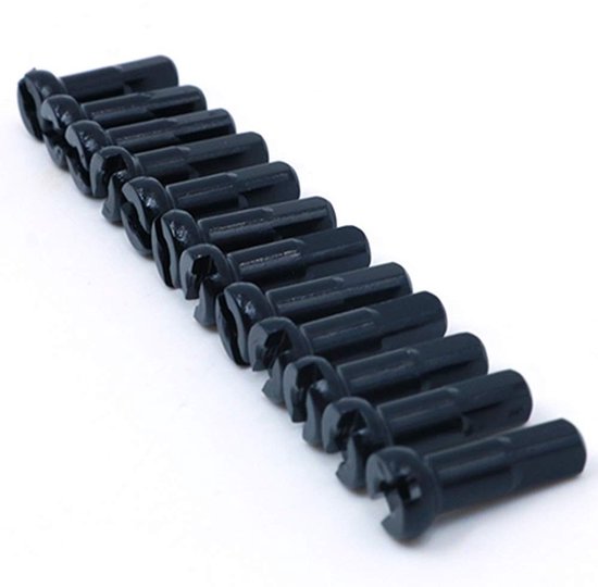 Fietsspeichen nippels van legering, 12 stuks, 14 g, Zwart — afbeelding 3