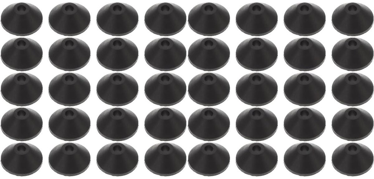 Dailygoods- Afdichtingsringen 40 Stuks - Conische Sluitringen - Rubber voor WC-Tankschroeven - Vervangingsset voor WC-Bril - Reserve Rubberen Sluitringen - Lichtgewicht en Duurzaam - Toiletbouten
