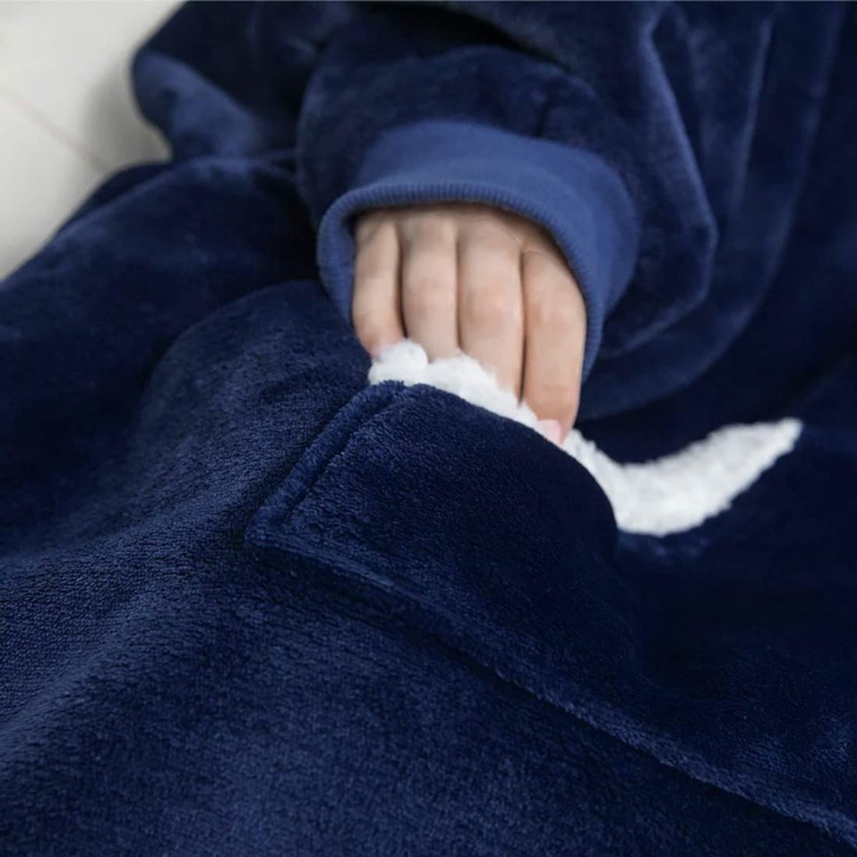 Dailygoods- Deken Oversized - Hoodie - Draagbaar - Zacht - Warme - Geschikt voor volwassenen, heren, dames, tieners