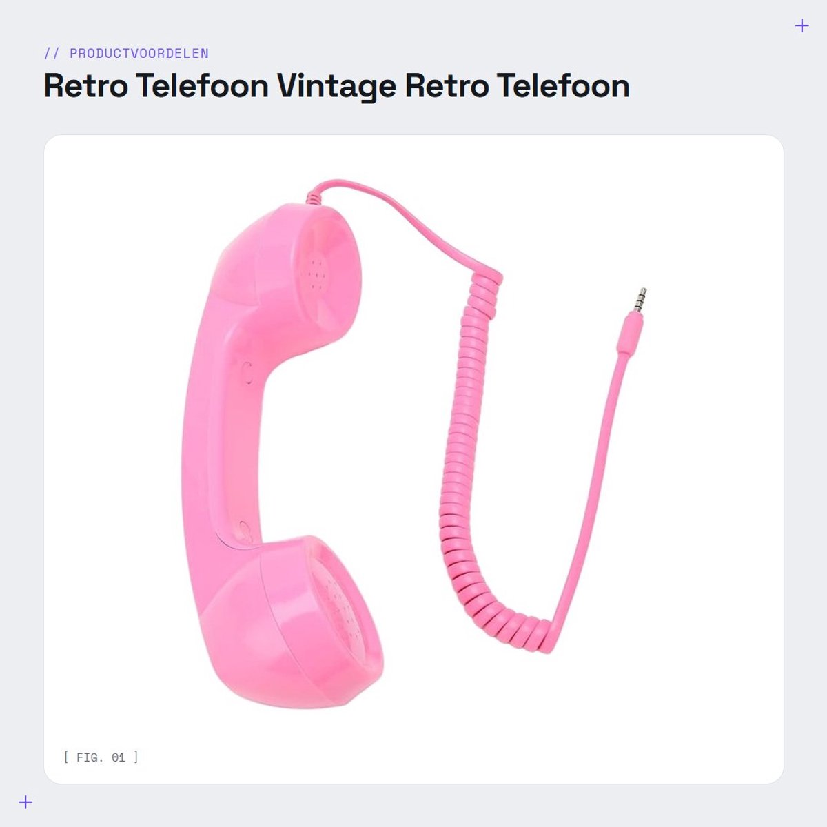Dailygoods- Retro Telefoon met Draaischijf - Stralingvrij - Milieuvriendelijk ABS - Handmicrofoon - Comfortabele Belervaring - Lichtgewicht Ontwerp - Telefoonontvanger