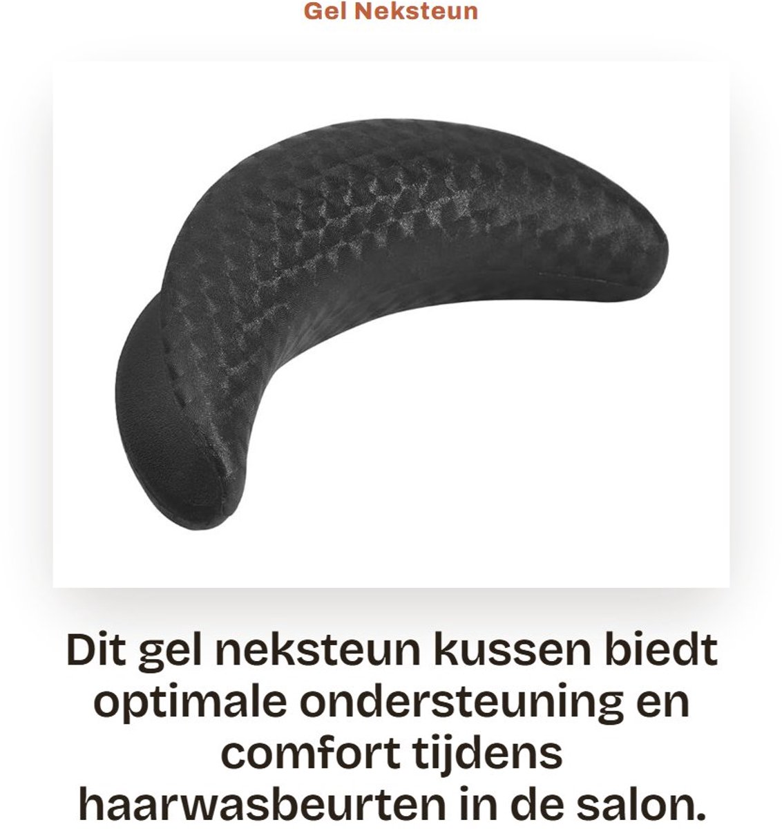 Dailygoods- Neksteun Hoogwaardig PVC - Neksteun Kussen - Neksteun Grijper - Salon Gebruik - Duurzaam - Eenvoudig Schoon te Maken - Kapsalon Neksteun
