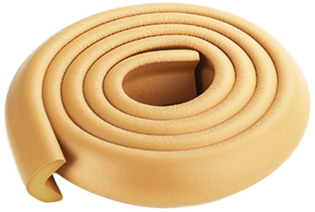 Dailygoods- Hoekbeschermer - 2 Meter L-vorm - Babyveiligheid - Rubber - Waterdicht - Slijtvast - Eenvoudig te installeren - Meubelbeschermer