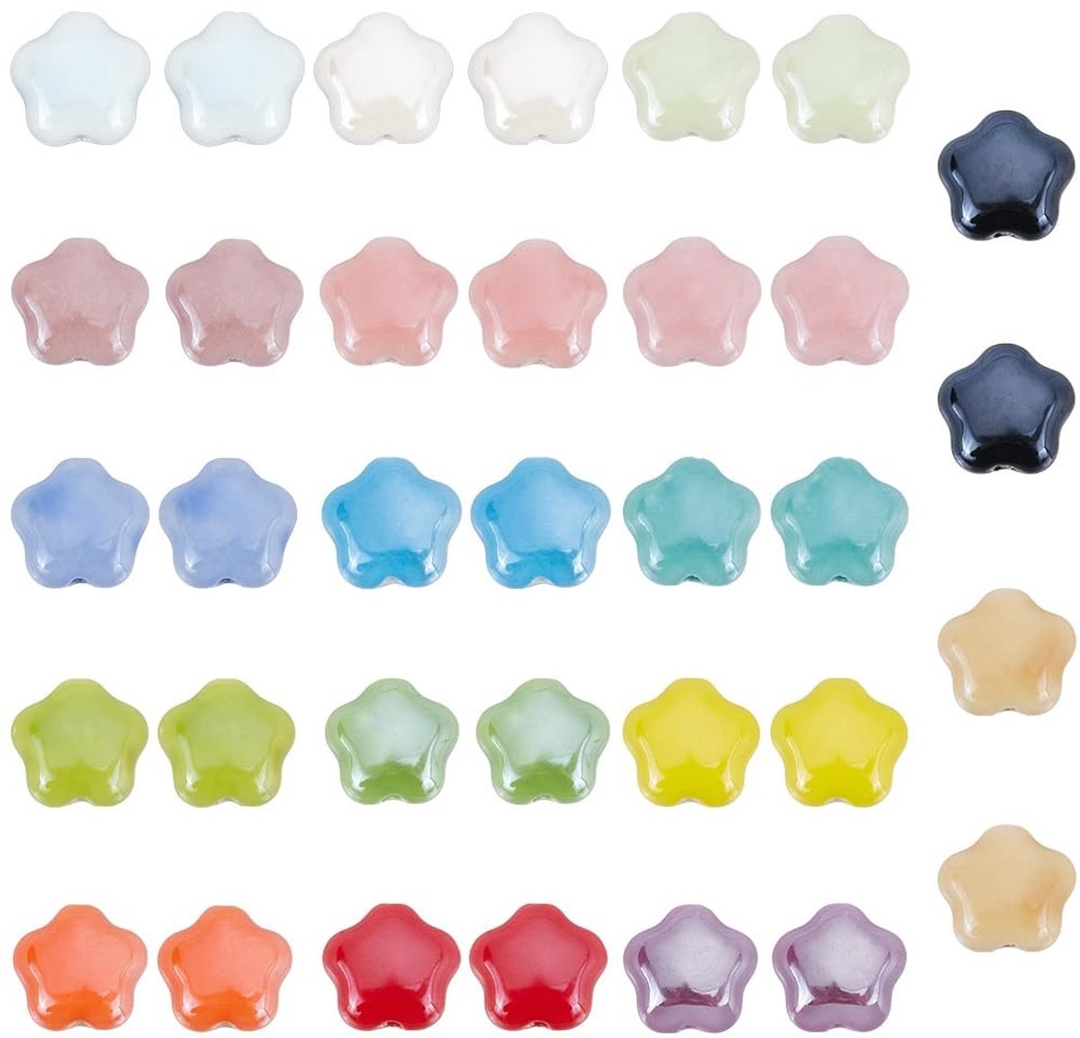 Dailygoods - 68 Stuks Keramische Kralen voor Sieraden Maken