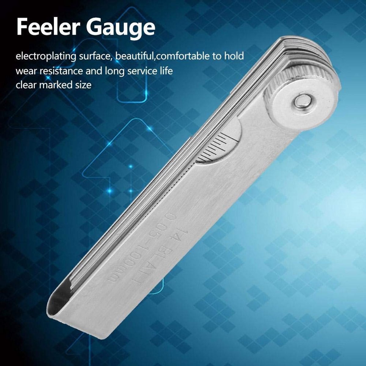 Dailygoods- Lasinspectiegereedschap 75 mm - Roestvrij Staal - Hoogwaardige Precisie - Meten Spleetgrootte - Duurzaam - Eenvoudig te Dragen - Meetinstrument