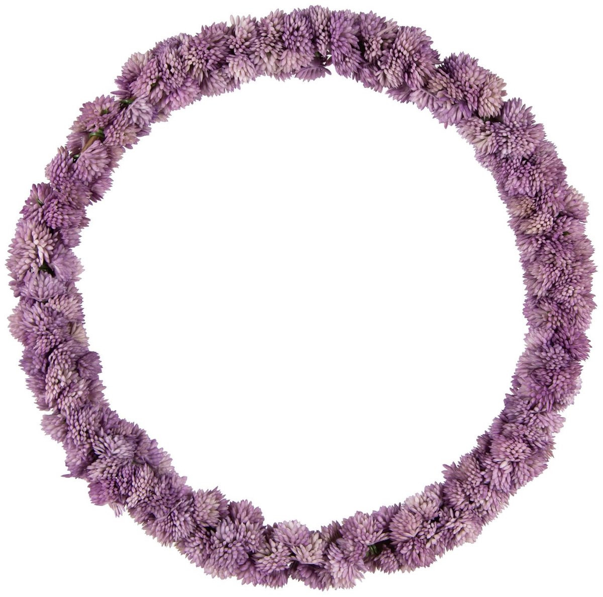 Dailygoods- Deurkrans 28 cm - Kunstbloemen - Allium/Lavendel - Decoratie voor Buiten - RealTouch Technologie - Authentieke Textuur - Decoratiekrans