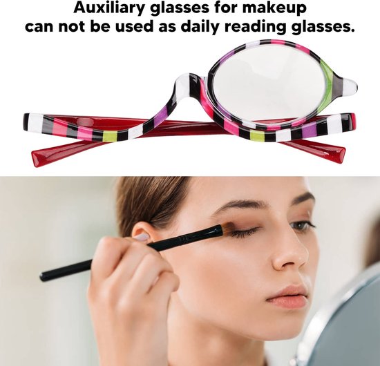 Vergrootglas - Kleurige - Draaibare - Enkele Lens - Make-up Bril - Vouwbare - Oogglazen - Hulpmiddelen voor Dagelijks Leven (+4.00) van Merkloos	 — afbeelding 5