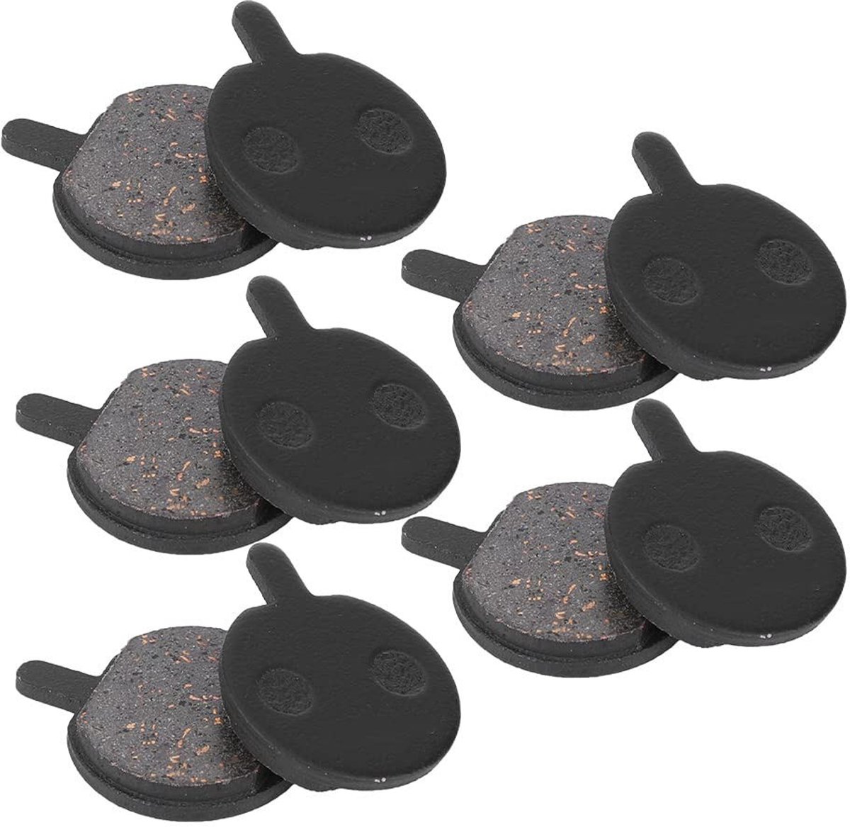 Dailygoods- Schijfremblokken L-02 - 5 Paar - Zwart - Duurzaam Hars - Lichtgewicht - Hoge Betrouwbaarheid - Geschikt voor Mountainbike - Remblokken