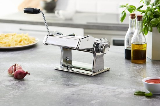 Pastamachine - Verse Pasta - Thuis Maken - Variabele Breedtes - 17 cm - Zilver — afbeelding 2