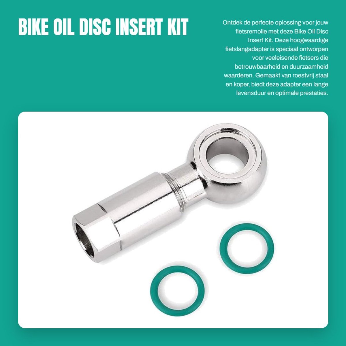 Dailygoods - Bike Oil Disc Insert Kit - Fietslangadapter - Roestvrij staal - Remolie Accessoires - Betrouwbaar en duurzaam - Geschikt voor XT MT4