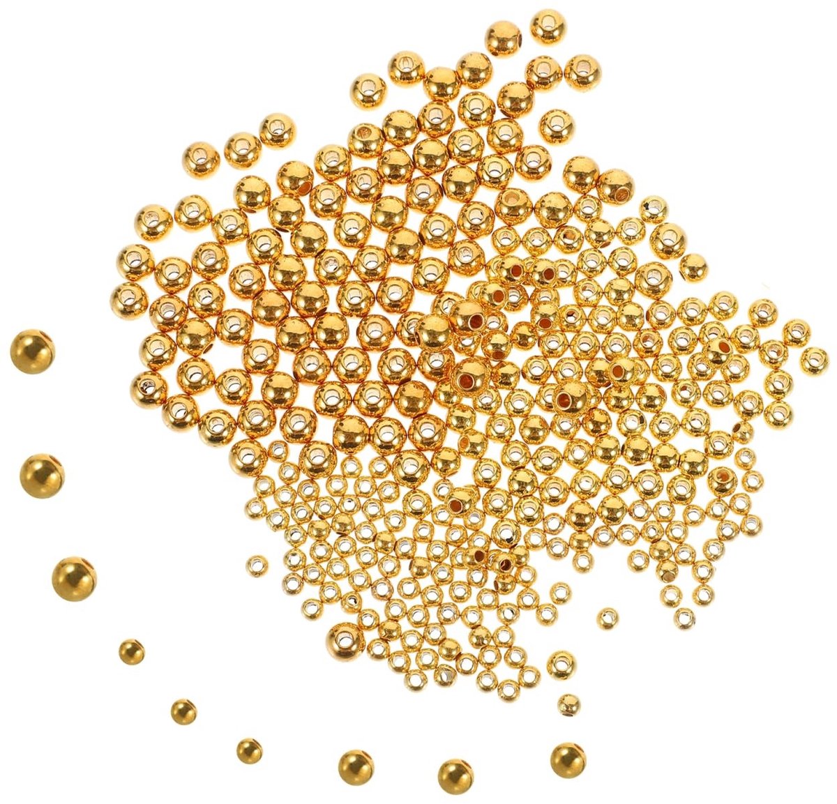 Dailygoods- Kunstaas 300 Stuks - Vliegen Kralen - Wolfraam Ballen - Gouden Kralen - Drijvend Vistuig - Zout Water Materiaal - Visspullen