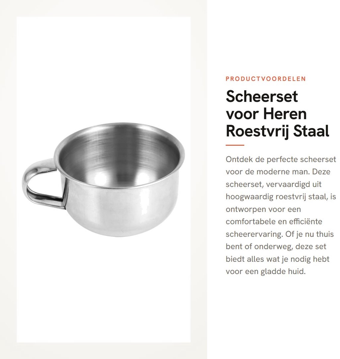 Dailygoods- Scheerset Heren - Roestvrij Staal - Scheermes - Scheerkwast - Scheerzeep - Verstelbare Houder - Scheerapparaat