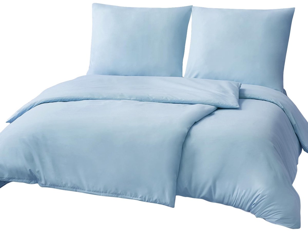 Dailygoods- Beddengoed Microvezel 135 x 200 - Dekbedovertrek - Kussensloop - Premium Ritssluiting - Antislip Bandjes - Hoogwaardige Zachtheid