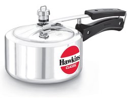 Klassieke aluminium snelkookpan 2 liter, klein formaat