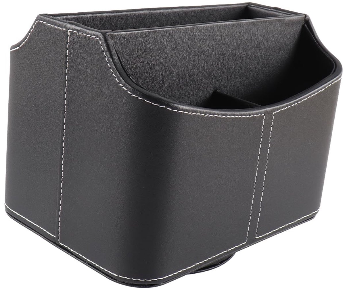Dailygoods- Bureau-Organizerbox 360 Graden Draaibaar - Multifunctionele Opbergbox - Duurzaam Waterbestendig PU-Leer - Compact Ontwerp - Fluwelen Voering - Opbergdoos