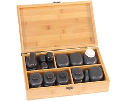 Hot Stone Massage Set met 40 Basalt Massagestenen en Koude Stenen voor Professioneel Gebruik