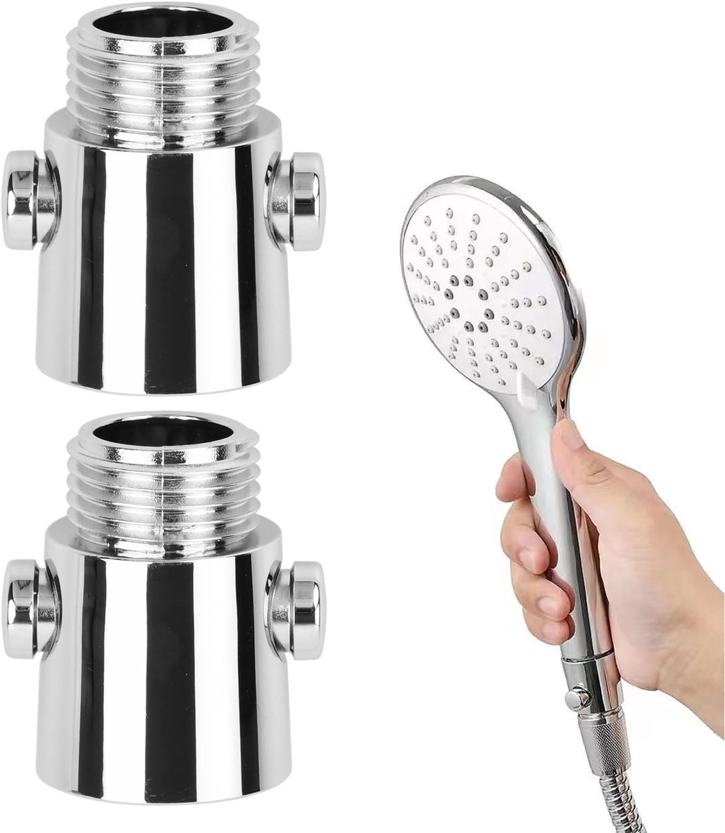 Dailygoods- Afsluitventiel 2 Stuks - Douchekop - Waterstroombegrenzer - G1/2 Universele In