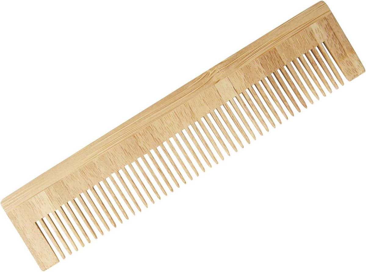 Bamboe Kam - Natuurlijke Kam - Haar Verzorgen - Antistatisch Glad - 13 cm - Natuurlijk