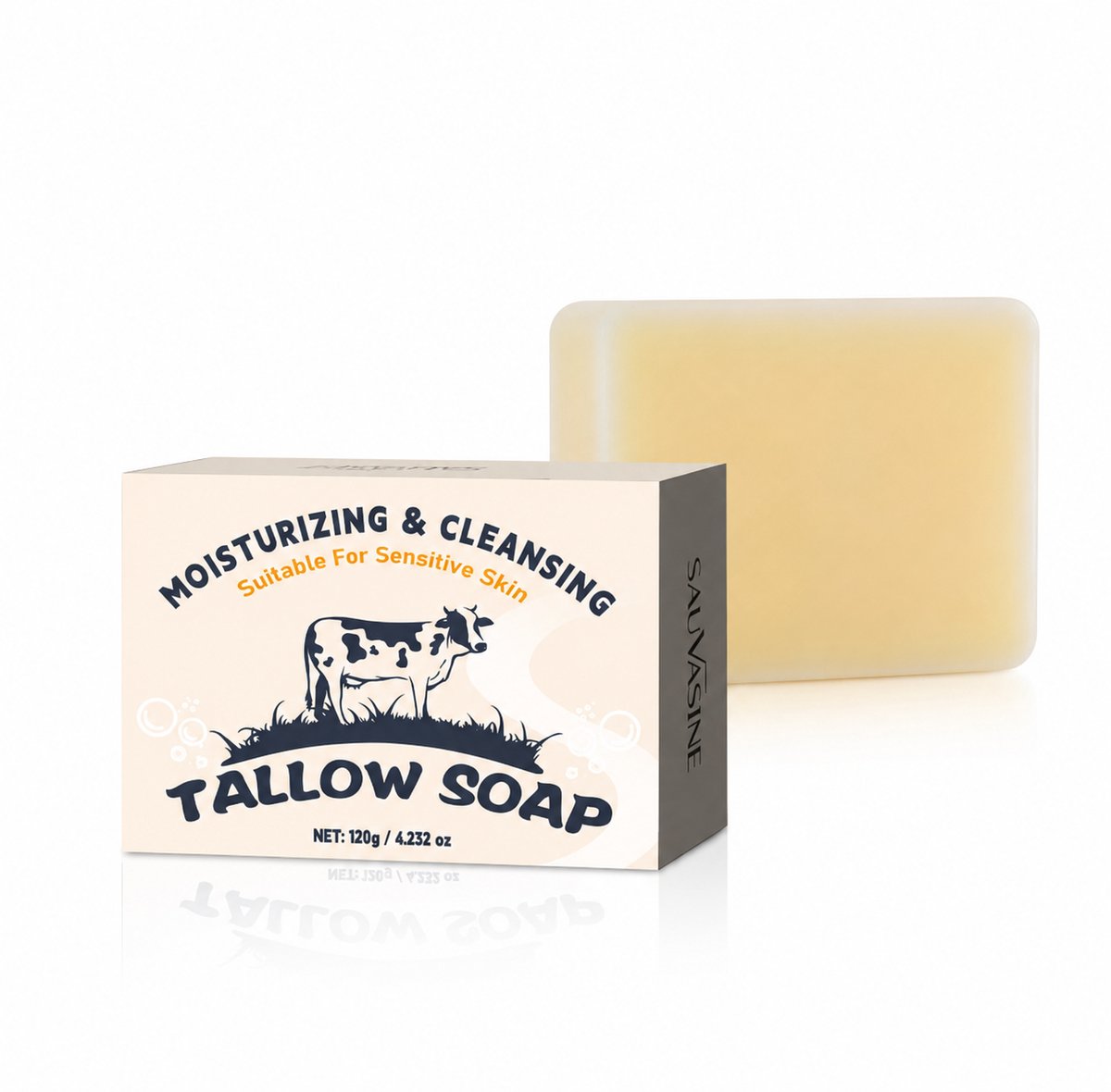 Tallow Soap - Zeepblok - Grasgevoerd - Verzorgend