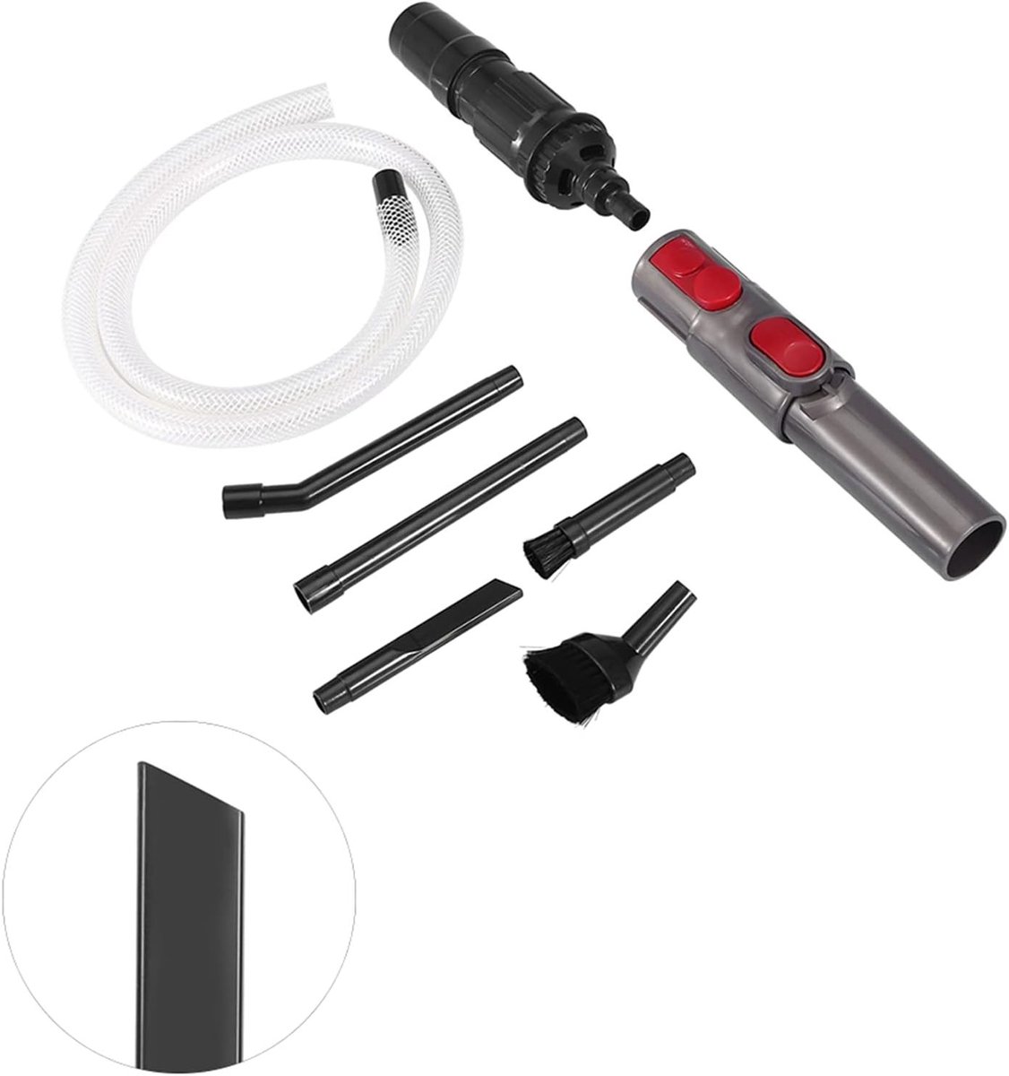 Mini Micro Stofzuiger Set voor Naaiapparaten en Auto's - 9 Delige Accessoire Kit voor Grondige Reiniging van Moeilijk Bereikbare Hoeken