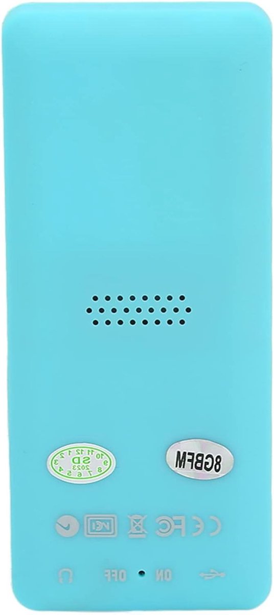 Draagbare MP3-speler - Muziekspeler Digitale audio speler - Muziek Luisteren - Ingebouwde Luidspreker - 18 Inch Scherm - Blauw