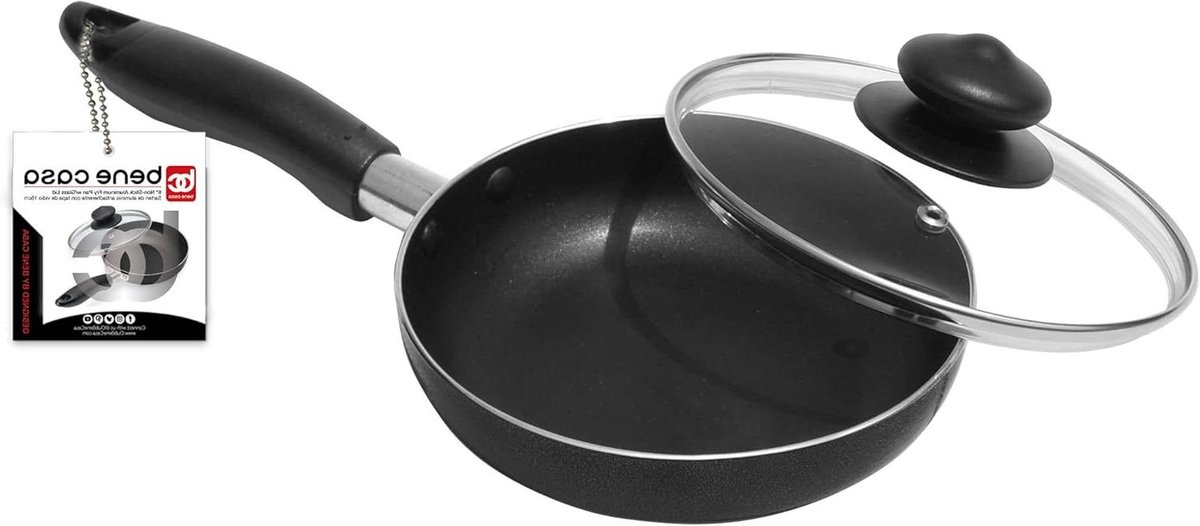 Koekenpan - Koekepan Aluminium - Eten Bakken - Antiaanbaklaag - 15 cm - Aluminium