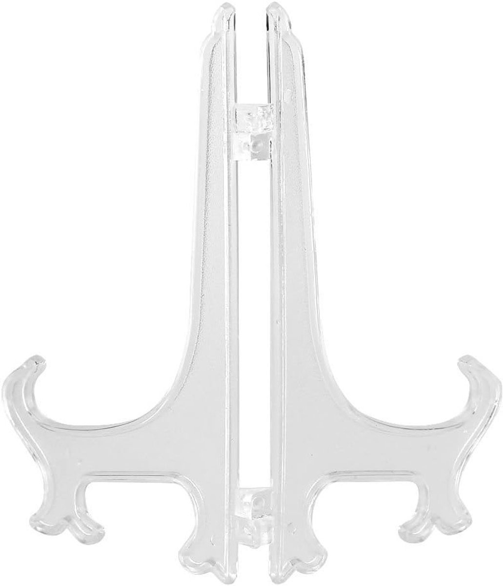 Vouwbare plastic houders, staand of plat, decoratief frame voor bruiloften, verjaardagen en feestdecoratie (17.5cm)