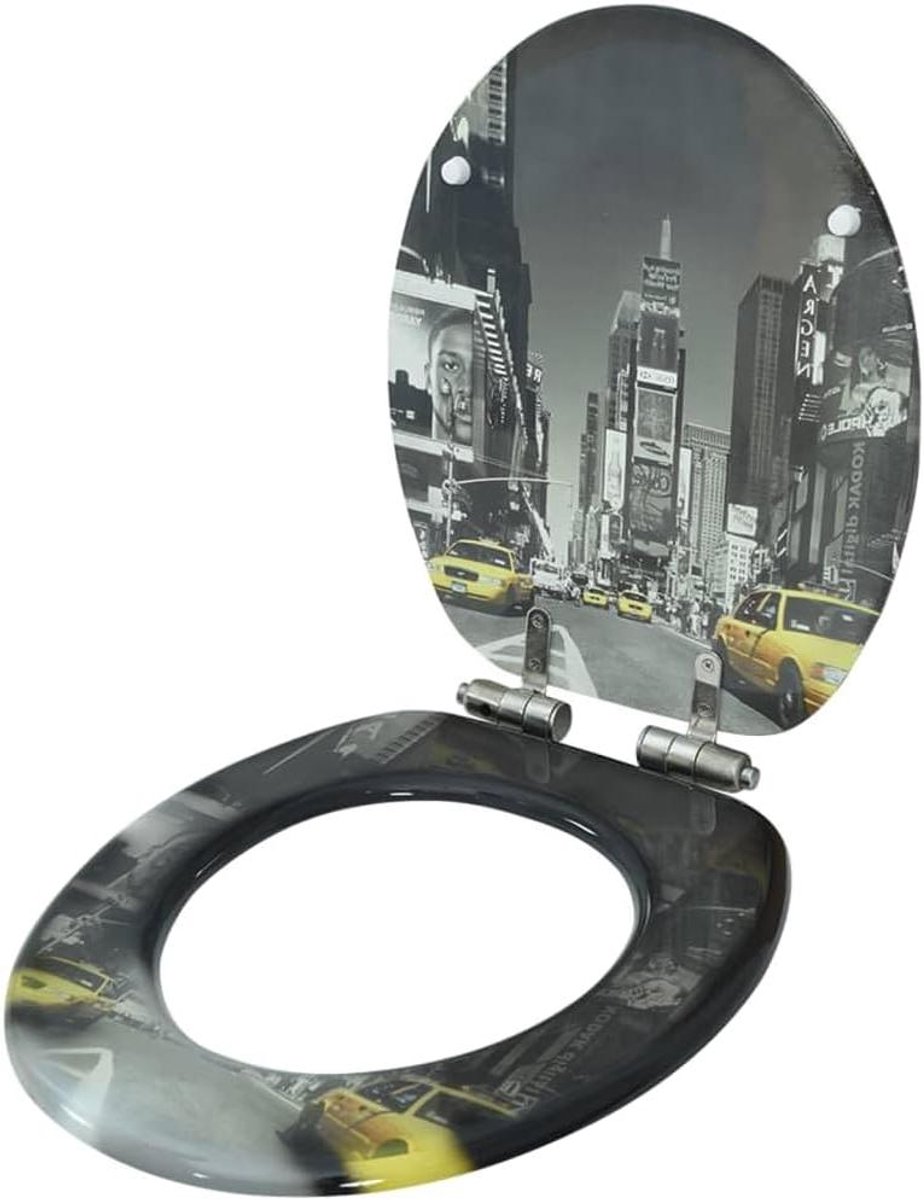 Toiletbril Soft-close - Toiletdeksel WC bril - Badkamer Upgrade - Stil sluitend deksel - 45 x 36 x 5 cm