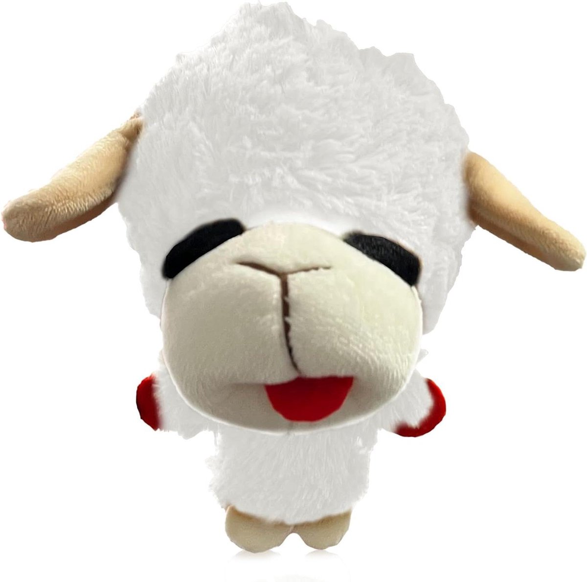 Hondenbal Lam - Honden speelbal - Interactief Spelen - Knobby Noggins Design - 5 Inch - Wit