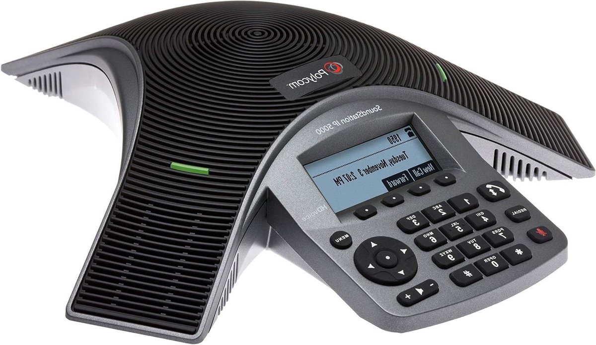 Conferentie Telefoon - VoIP Telefoon Systeem - Zakelijke Vergaderingen - HD Voice Technologie - Tot 6 Deelnemers - Zwart