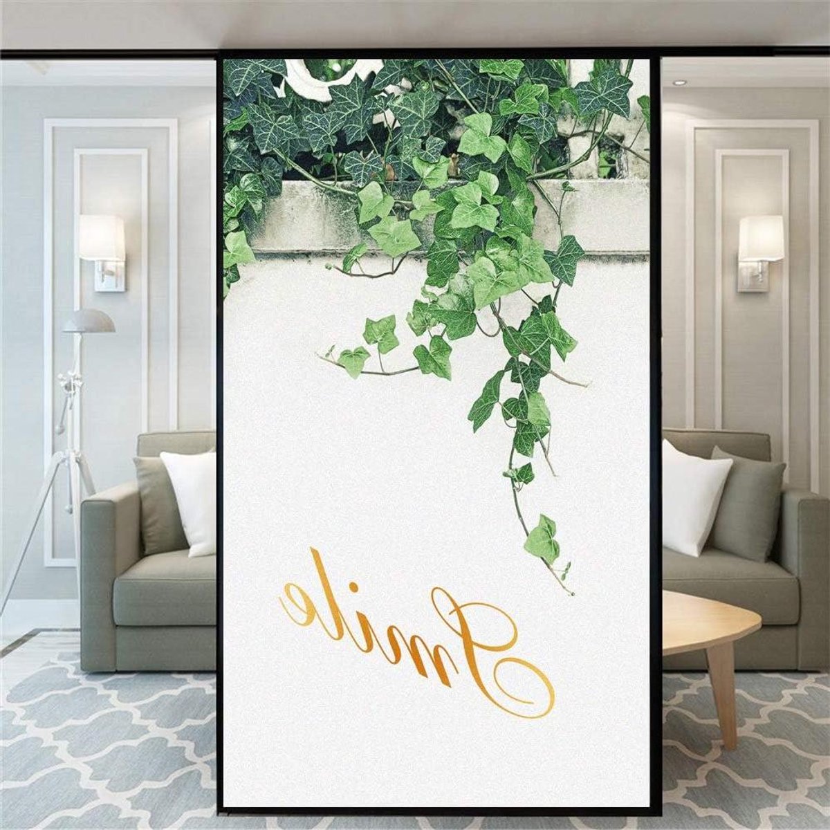 Decoratieve Glasfolie - Raamfolie Privacy - Ramen Decoreren - Niet-lijmend Statisch - 40x120cm - Wit