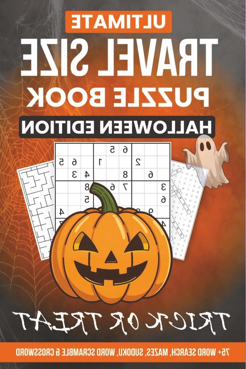 Puzzelboek Halloween Editie - Reis Puzzelboek - Reizen en Ontspannen - 75+ Puzzels - 6 x 9 inch - Niet gespecificeerd