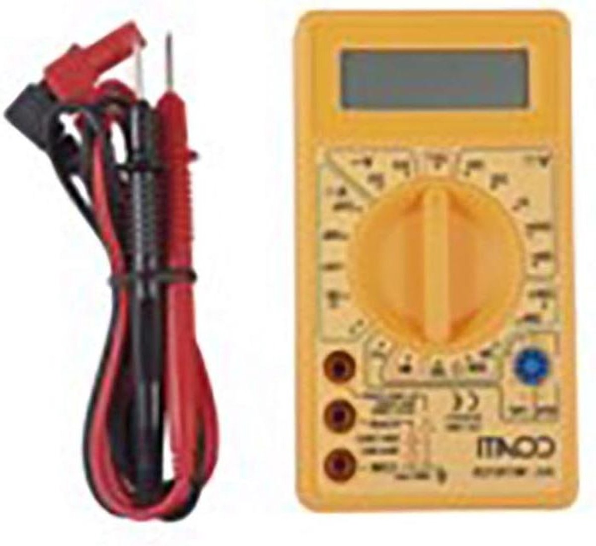 Elektronische Multimeter - Spanningstester Meter - Elektra Meten - Handmatige Schaal Keuze - 1 Aantal - Meerkleurig