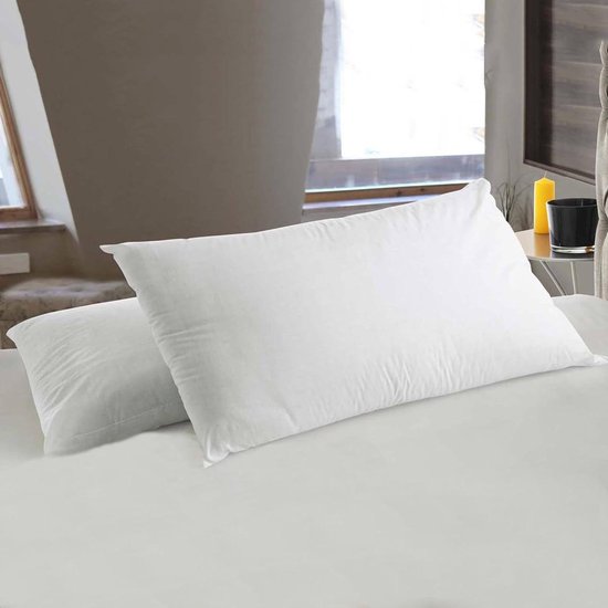 Traagschuim Kussens - Neksteun Kussens - Comfortabel Slapen - Geperforeerd Schuim - 71 x 41 x 13 cm - Wit