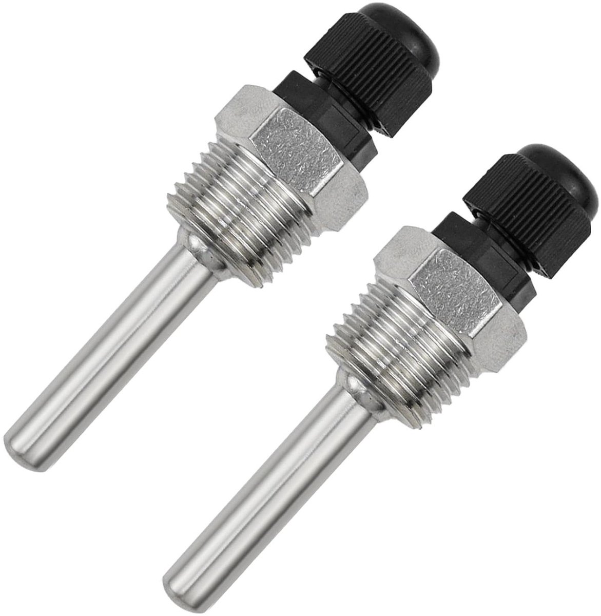 Dompelhulzen Temperatuursensor - Beschermbuizen Thermokoppel - Temperatuur Meten - Roestvrij Staal 304 - G1/2 inch - Zilver