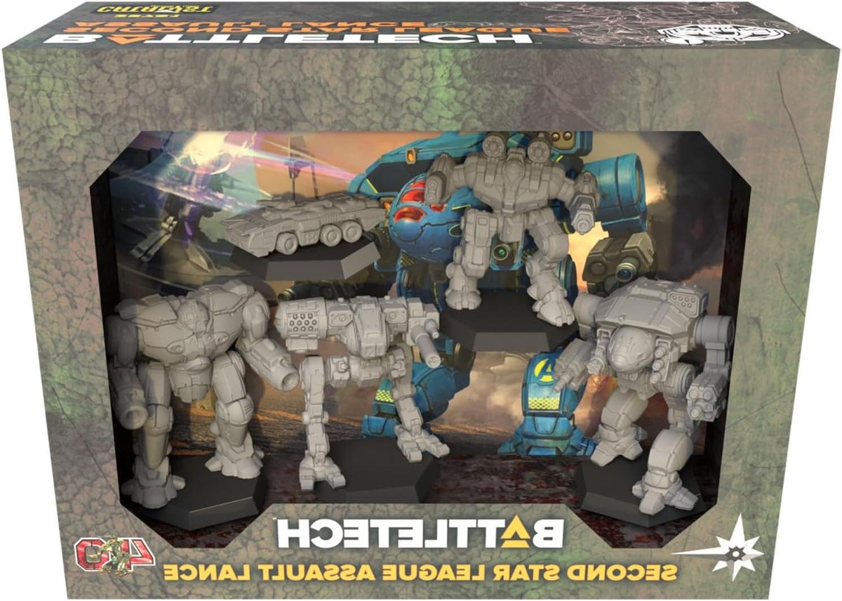 Miniatuur Gevechtsmechs - Sciencefiction Mechs - Tafelspel Strategie - Voorgeschilderde Miniatuur Set - 7.5 x 2.5 x 5.5 inches - Multicolor