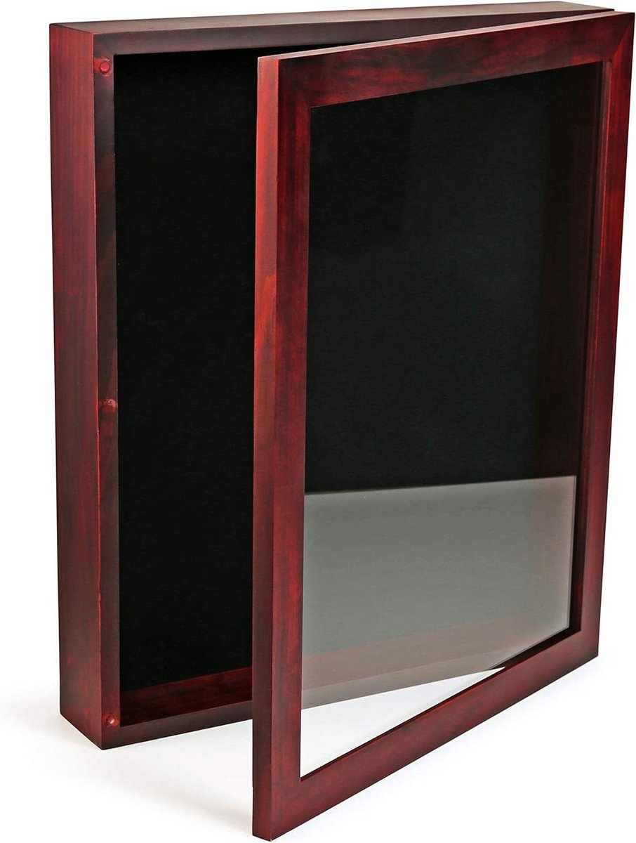Shadow Box Display Case - Herinneringen Box - Herinneringen Tonen - Magnetische Deur - 40.5 x 33.8 x 7.3 cm